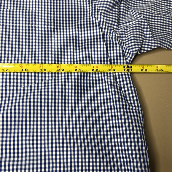 Izod Mens Button Down Blue Plaid XL - Picture 4 of 6